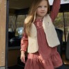 Roodbruin kleedje - Dress long sleeves deep berry 
